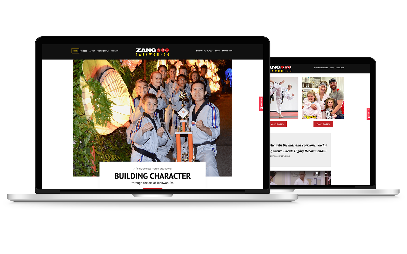Zang TKD Final Desktop View